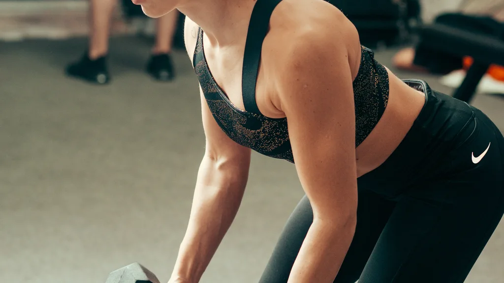 Strength training in a gym