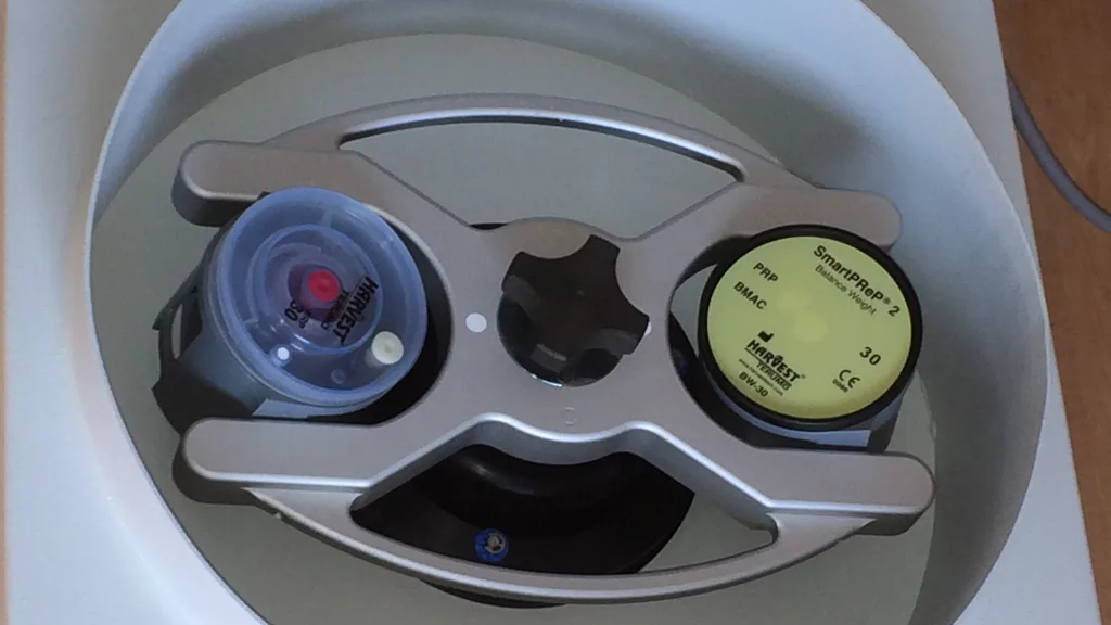 A laboratory centrifuge
