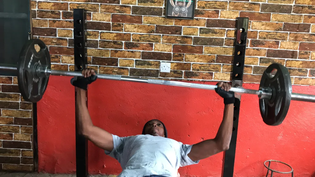 Strength training in a gym