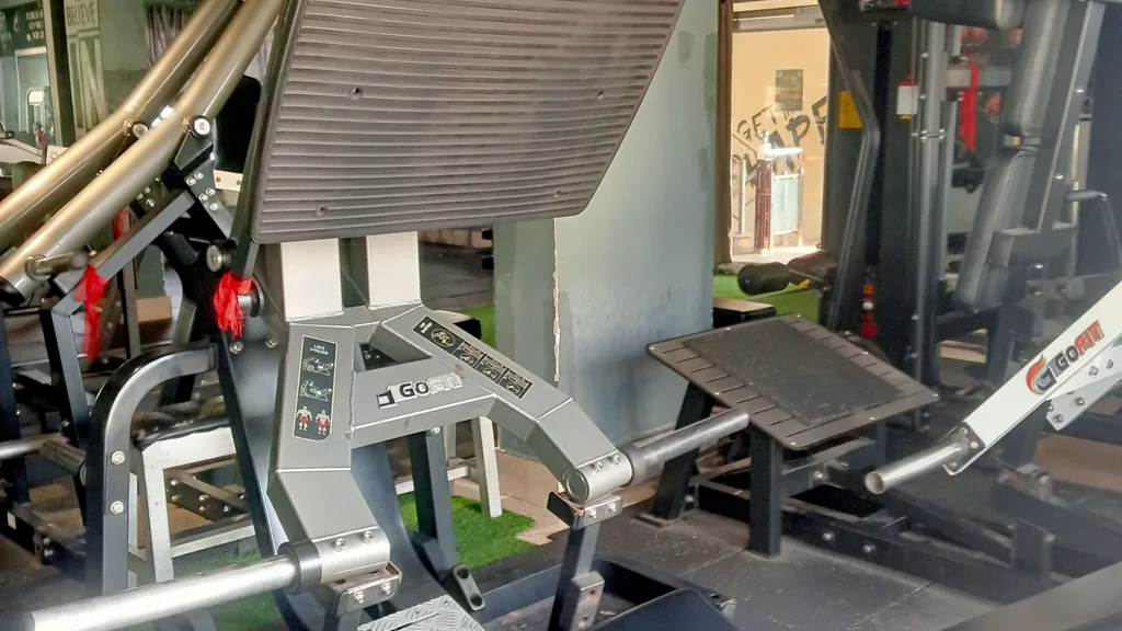 Strength training in a gym