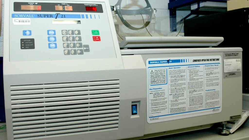 A laboratory bench set up for research