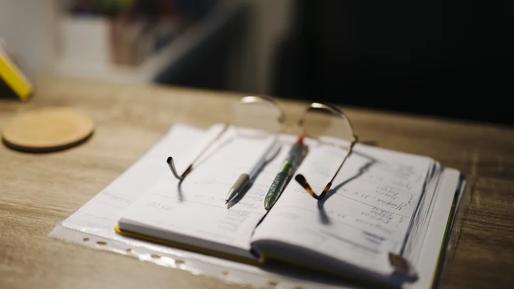 Someone working at a desk