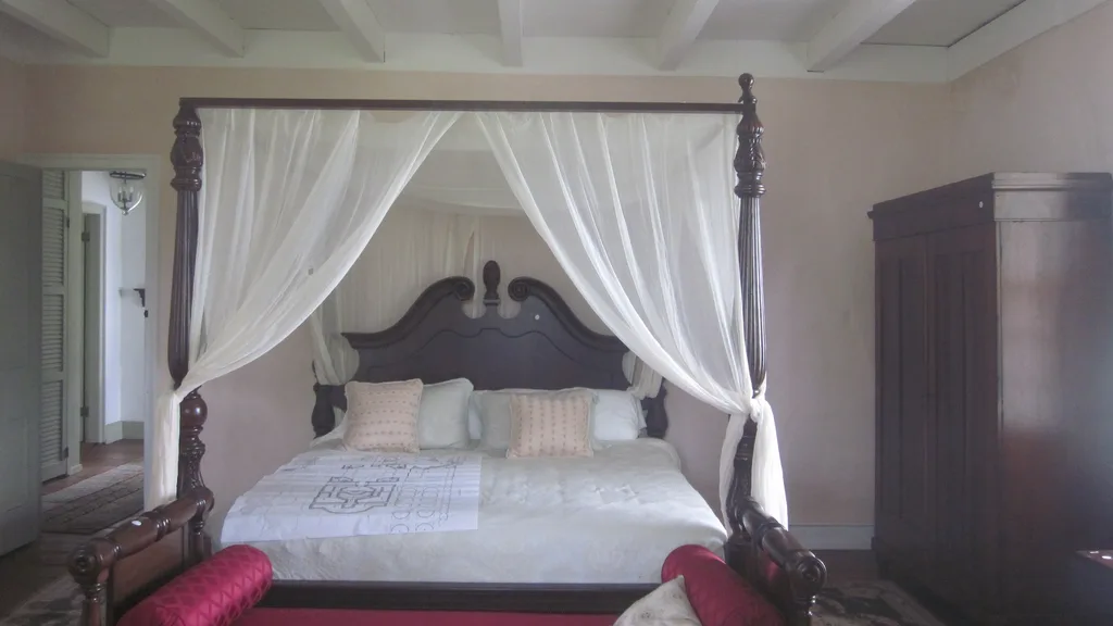 A bed in soft morning light
