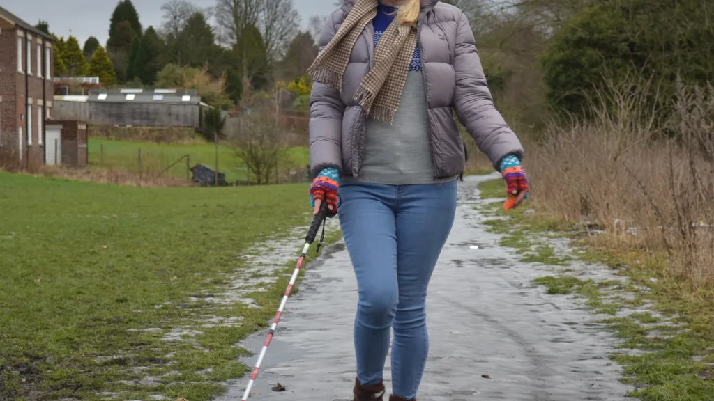People walking on an outdoor path