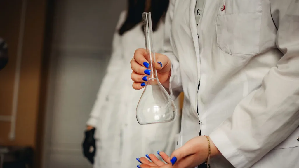 A laboratory bench set up for research